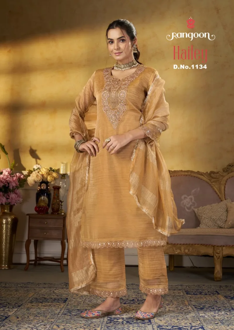 Hailey By Rangoon Salsa Kurti With Bottom Dupatta